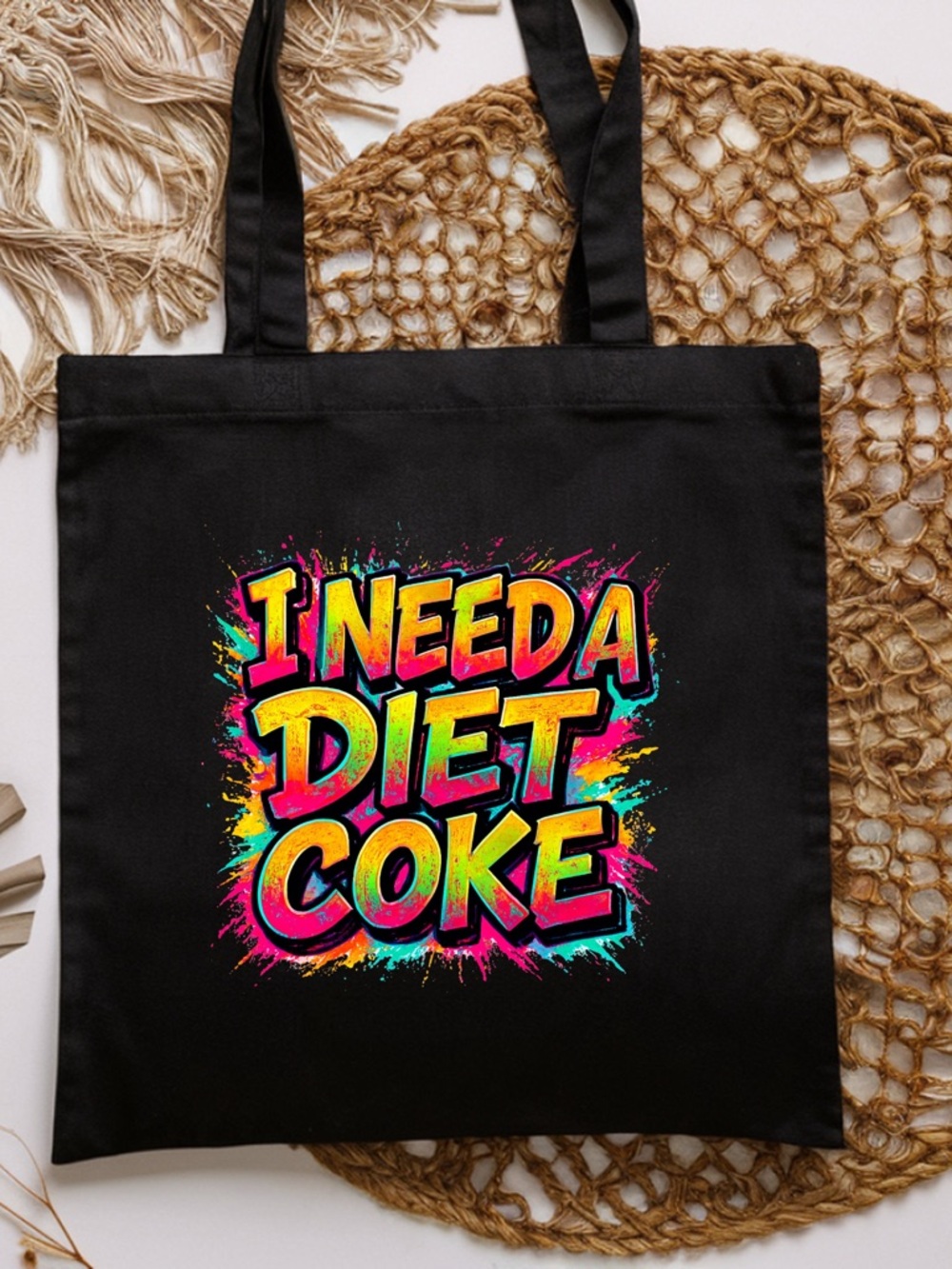 I NEED A DIET COKE Canvas Tote